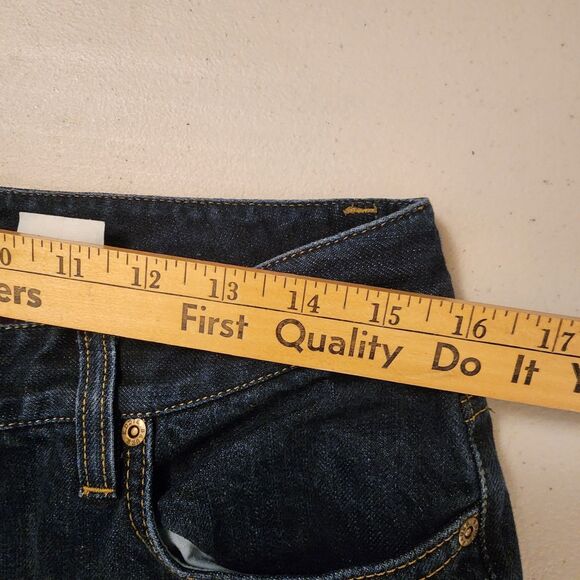 Eddie Bauer Women Flannel Lined Jeans Size 12 Blue Natural Fit Straight Mid-Rise - Picture 9 of 12
